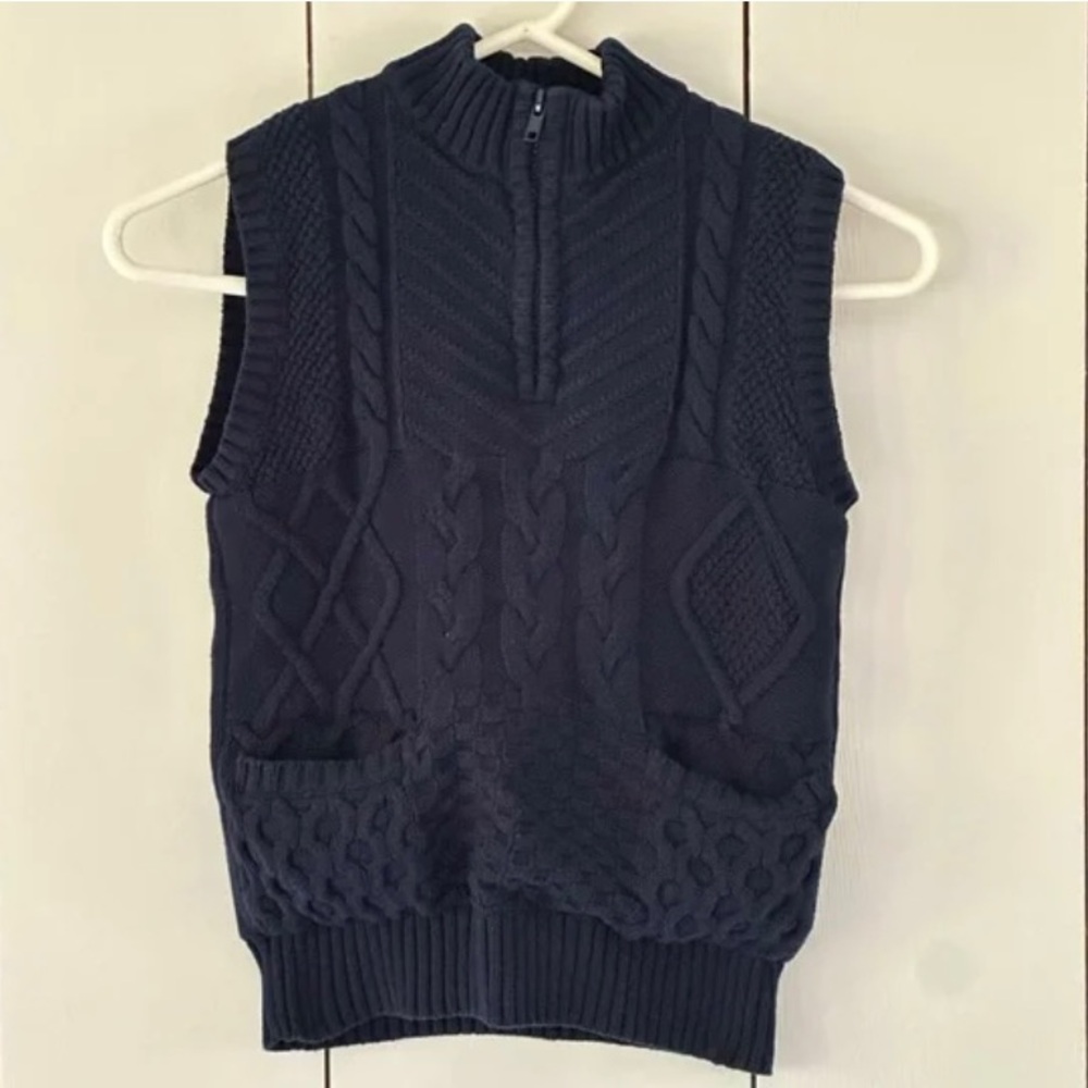 Cat and Jack quarter zip sweater vest size 16(L)